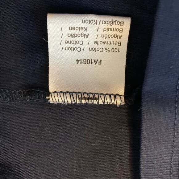 LACOSTE Sz 3X Pima Cotton V-Neck Regular Fit Dark Blue Tee T-Shirt - Picture 5 of 6